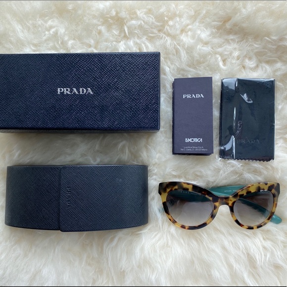 Prada Havana Cateye Tortoise Sunglasses - Picture 6 of 6